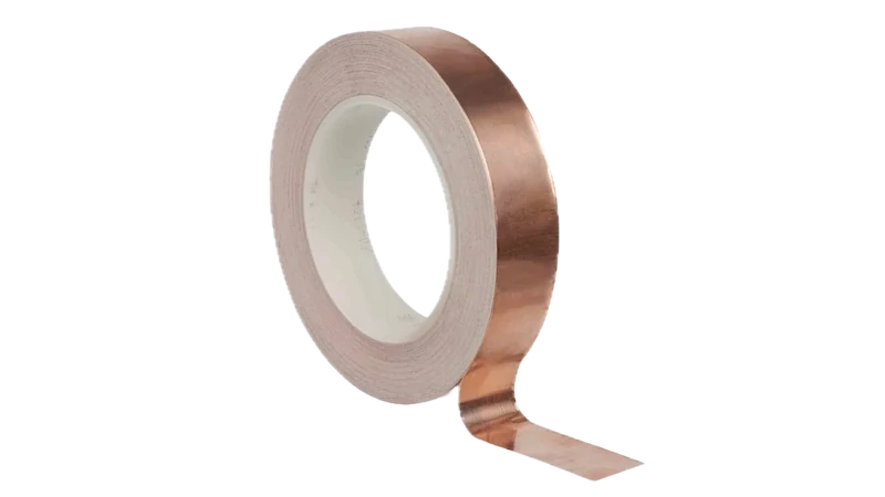 Měděná páska SCF35 s vodivým lepidlem, tl. 0,065 mm
